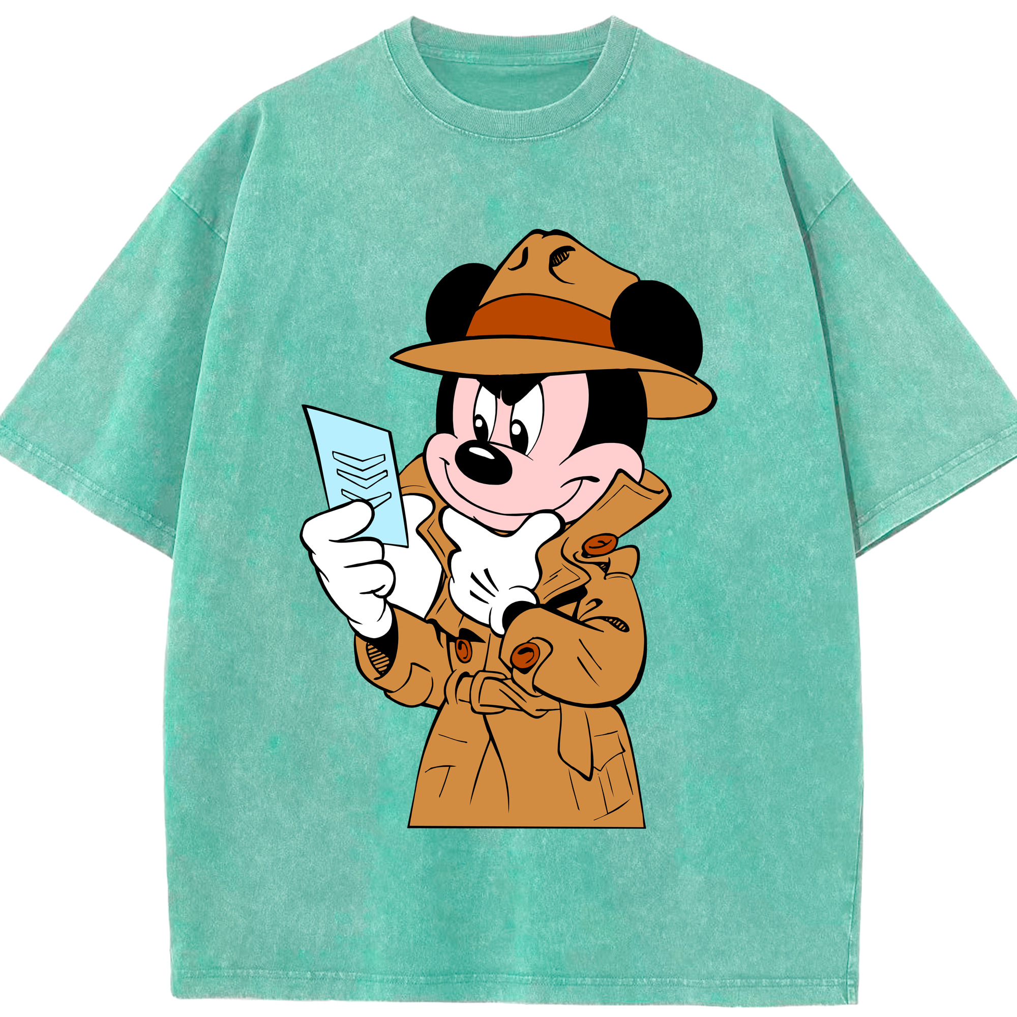 （画像用） ミッキーマウス Mickey Mouse 綿100% ヴィンテージ風 半袖Tシャツ（フロントプリント）